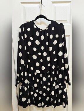 Who What Wear Polka Dot Dress